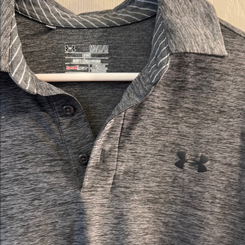 Under Armour Men's Gray Polo Shirt